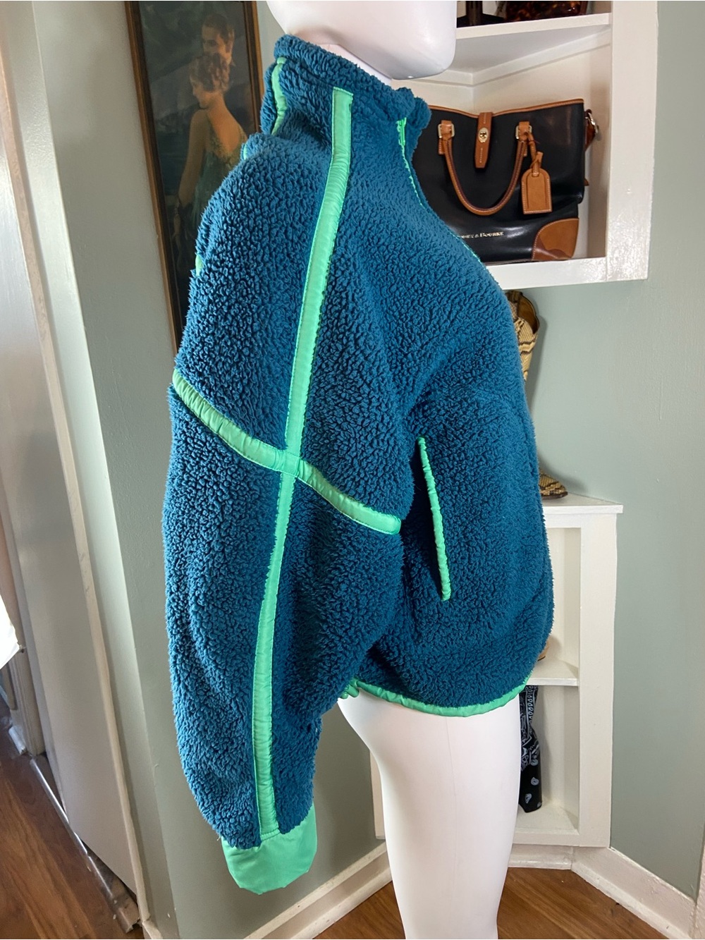 AS Revival Lift Ticket Sherpa Fleece Teddy Bear Pullover Half Zip XLarge XL. - Picture 6 of 9